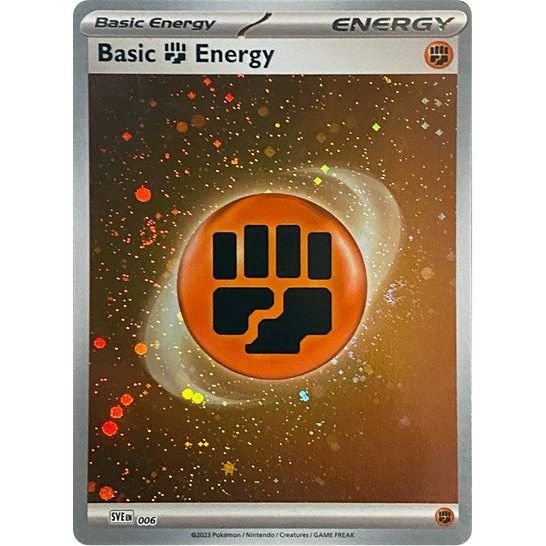 Pokémon card: Basic Fighting Energy (Cosmos Holo) SVE006 from 151 (SV2a) (Common), front of card