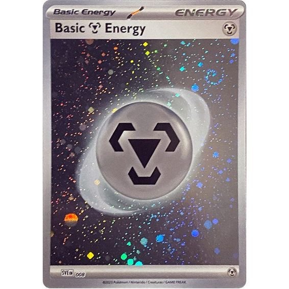 Pokémon card: Basic Metal Energy (Cosmos Holo) SVE008 from 151 (SV2a) (Common), front of card