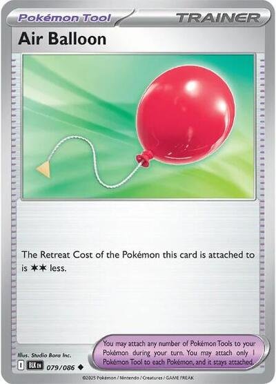 Pokémon card: Air Balloon (Poke Ball Pattern) 079/086 from Black Bolt (Uncommon), front of card