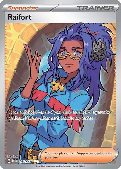 Pokémon card: Raifort 142/131 from Prismatic Evolutions (Ultra Rare), front of card