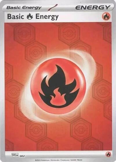 Pokémon card: Basic Fire Energy 002 from Shrouded Fable (Common), front of card