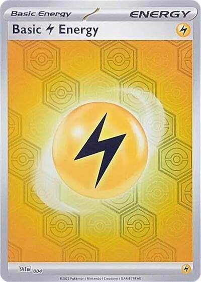 Pokémon card: Basic Lightning Energy 004 from Shrouded Fable (Common), front of card