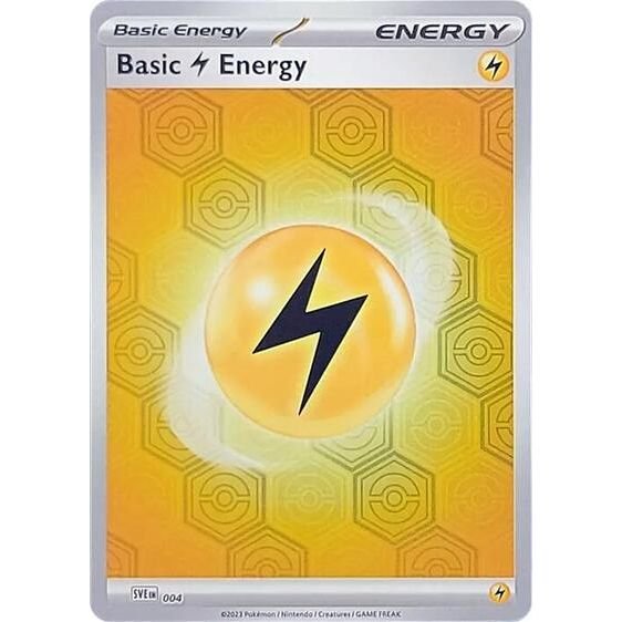 Pokémon card: Scarlet & Violet Shrouded Fable Reverse Holofoil Lightning Energy from Shrouded Fable (Common), front of card