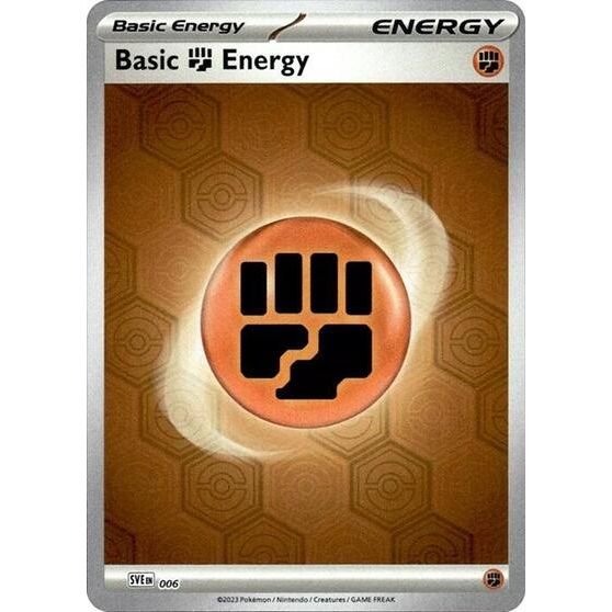 Pokémon card: Scarlet & Violet Shrouded Fable Reverse Holofoil Fighting Energy from Shrouded Fable (Common), front of card