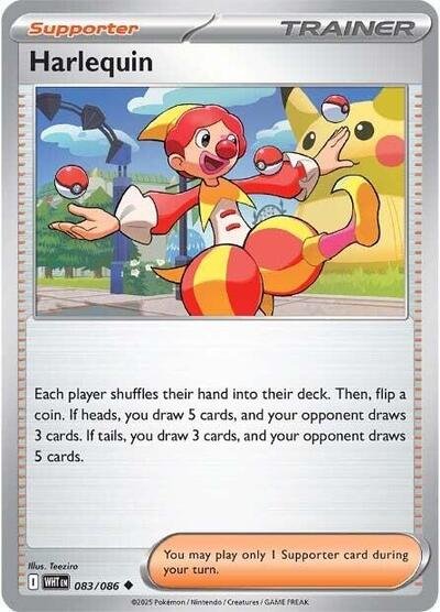 Pokémon card: Harlequin (Poke Ball Pattern) 083/086 from White Flare (Uncommon), front of card