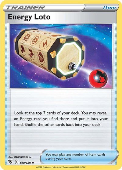 Pokémon card: Energy Loto 140/189 from Astral Radiance (Uncommon), front of card