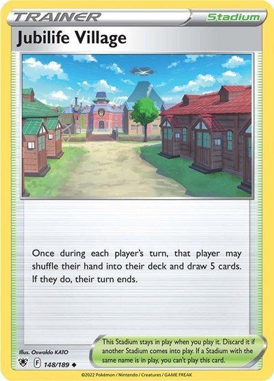 Pokémon card: Jubilife Village 148/189 from Astral Radiance (Uncommon), front of card