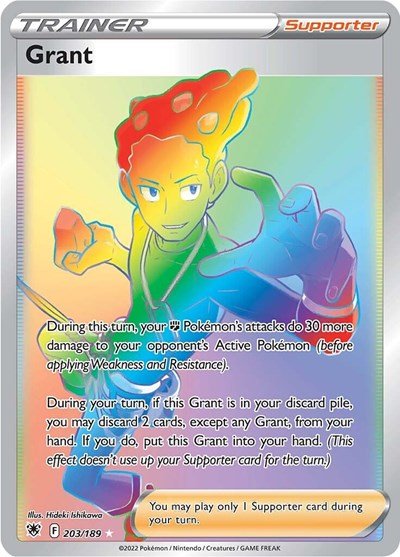 Pokémon card: Grant 203/189 from Astral Radiance (Secret Rare), front of card