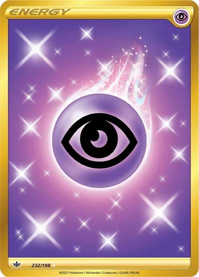 Pokémon card: Psychic Energy 232/198 from Chilling Reign (Secret Rare), front of card