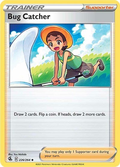 Pokémon card: Bug Catcher 226/264 from Fusion Strike (Uncommon), front of card