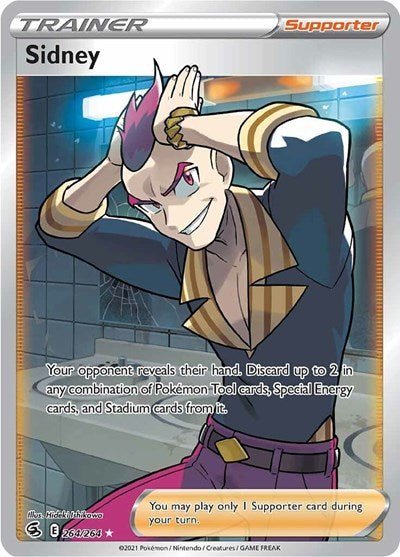 Pokémon card: Sidney (Full Art) 264/264 from Fusion Strike (Ultra Rare), front of card
