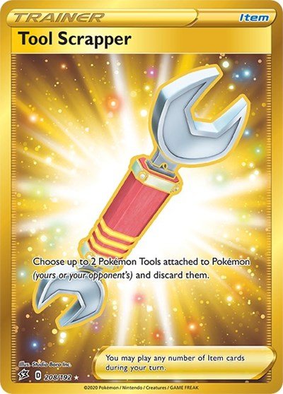 Pokémon card: Tool Scrapper 208/192 from Rebel Clash (Secret Rare), front of card