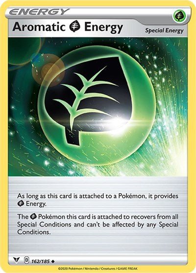 Pokémon card: Aromatic Grass Energy 162/185 from Vivid Voltage (Uncommon), front of card