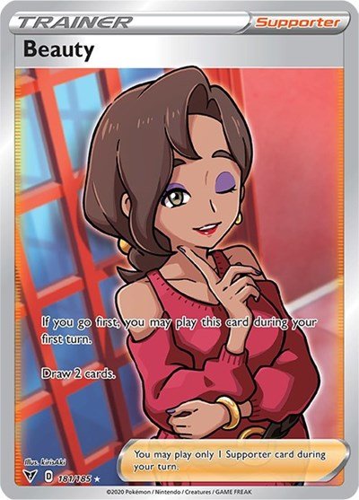 Pokémon card: Beauty (Full Art) 181/185 from Vivid Voltage (Ultra Rare), front of card